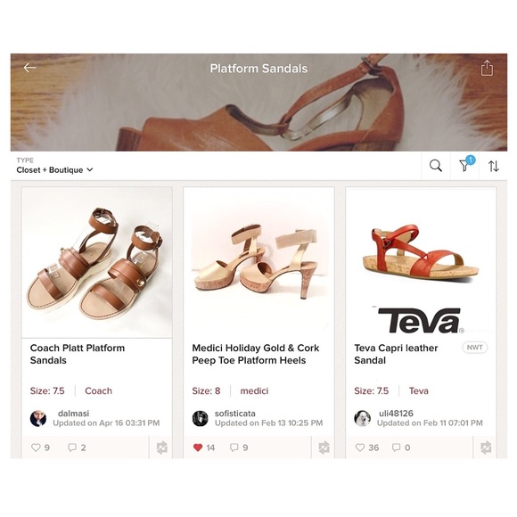 Medici Holiday Gold & Cork Peep Toe Platform Heels - Picture 6 of 8